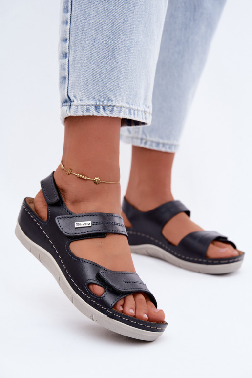 Dark blue women's sandals Inblu