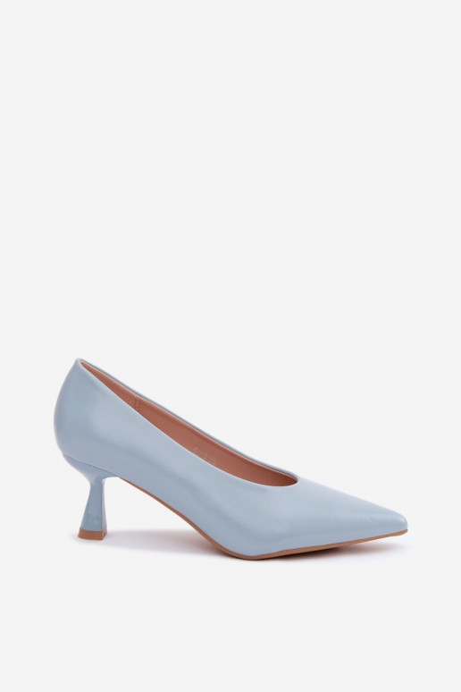 Pointed shoes with heels in blue Silenta