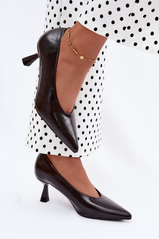 Pointed shoes with heels CzekoladoĮe Silenta