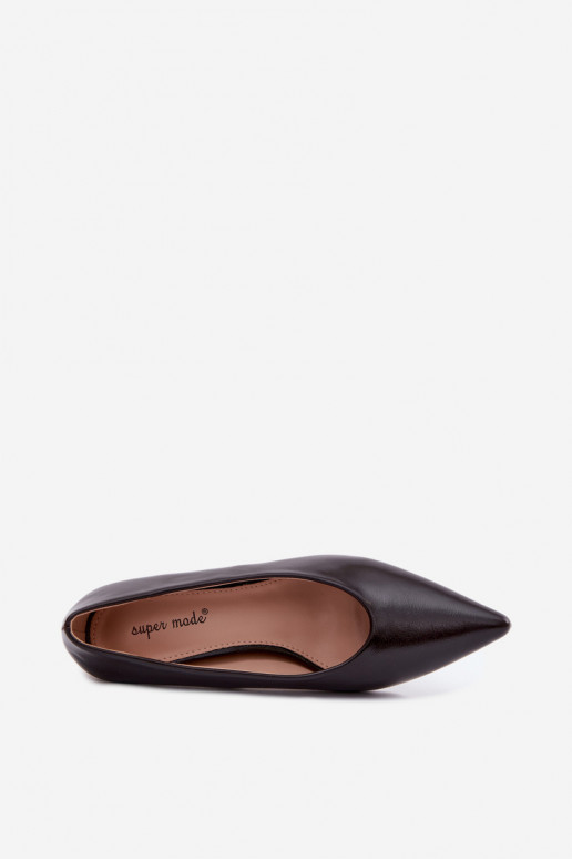 Pointed shoes with heels CzekoladoĮe Silenta