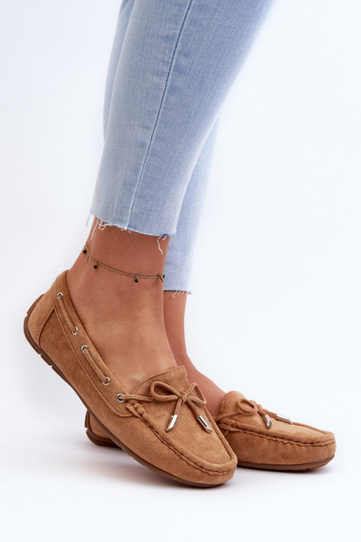 Elegant brown suede moccasins Si Passione