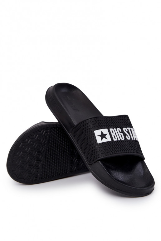 Męskie Klapki Big Star JJ174505 Czarne