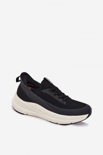 Men's slip-on sports shoes with platform Kobbo 102421 black color 2