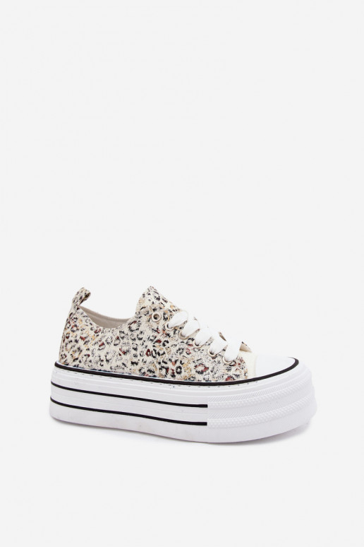 Women's Patterned Sneakers On Chunky Platform Multicolor Stilla