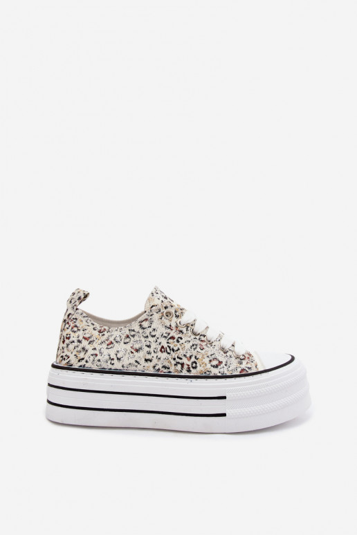 Women's Patterned Sneakers On Chunky Platform Multicolor Stilla