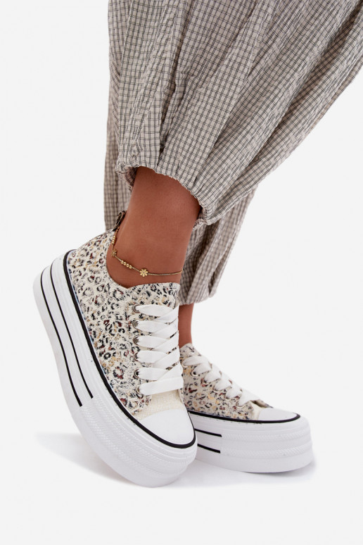 Women's Patterned Sneakers On Chunky Platform Multicolor Stilla