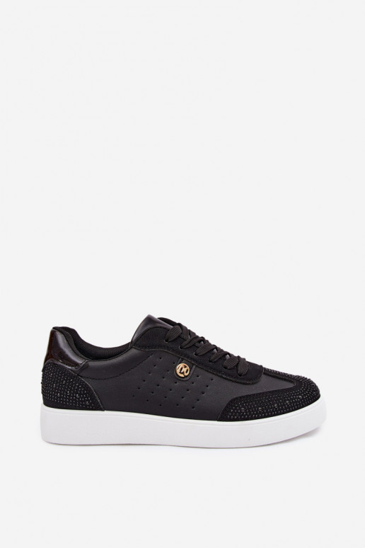 Women's Sneakers with Embellishment Black Soothe