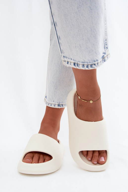 Poppy Foam Women's Light Beige Slides