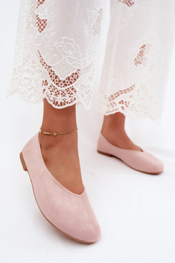 Ballerinas in pink faux suede Camdena