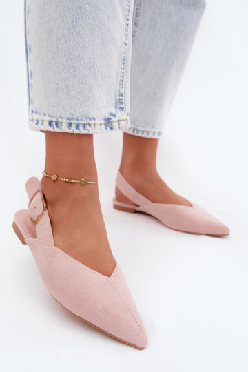 Pink ballet flats with buckles Tanelia