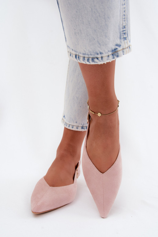 Pink ballet flats with buckles Tanelia
