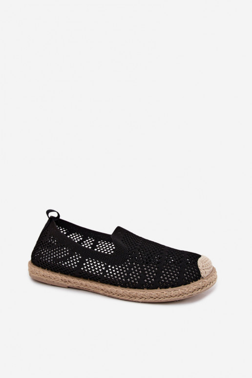 Black lace espadrilles Candessa