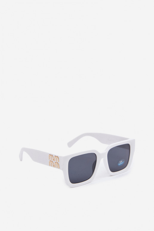 Women's white sunglasses