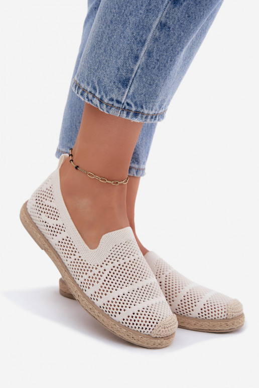 Lace-up ivory espadrilles Candessa