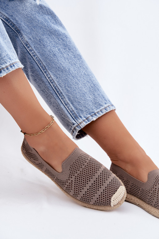 Lace-up khaki espadrilles Candessa