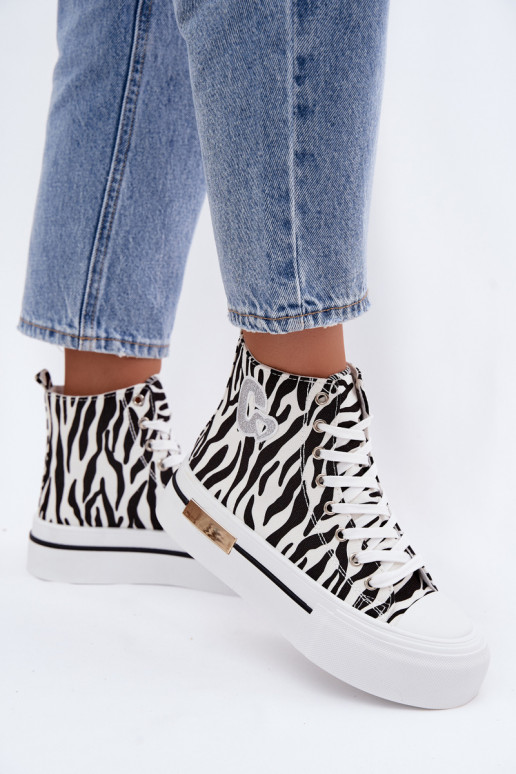 Casual shoes with platform Zebra Meloria