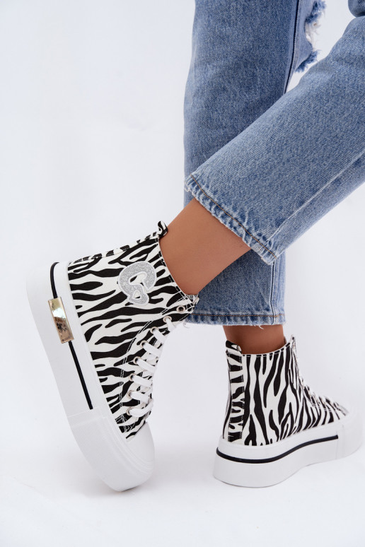 Casual shoes with platform Zebra Meloria