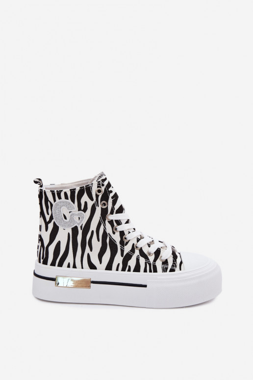 Buty sportowe z platformą Zebra Meloria