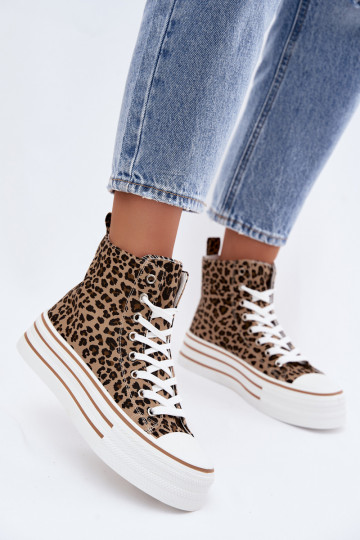 Casual shoes with ankle and leopard print Inildrose 2