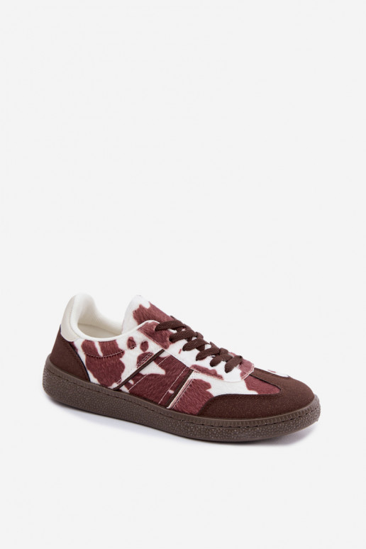 Sneakersy z łatami w kolorze brązowym Corelle
