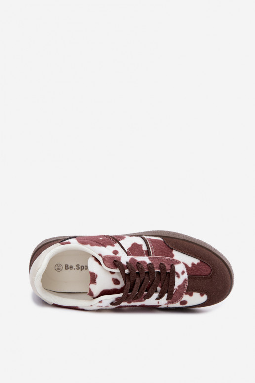 Sneakers with patches in brown Corelle