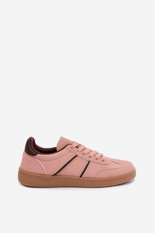 Sneakers with faux leather in pink Corelle