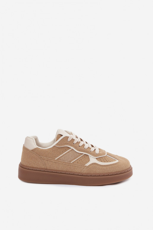 Women's low sneakers in sand color Brenelle