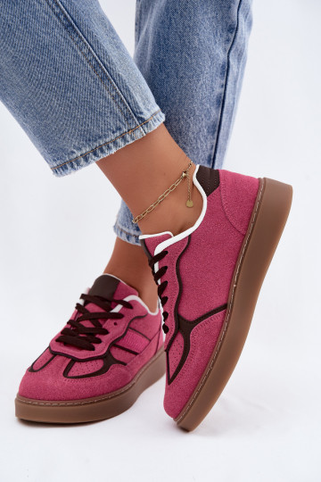 Women's low sneakers in pink color Brenelle 2