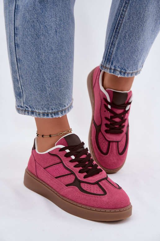 Women's low sneakers in pink color Brenelle