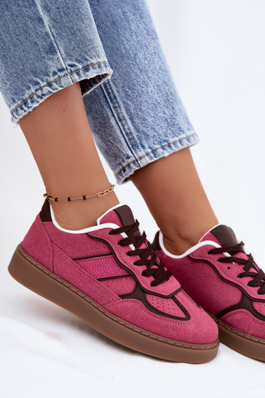 Women's low sneakers in pink color Brenelle