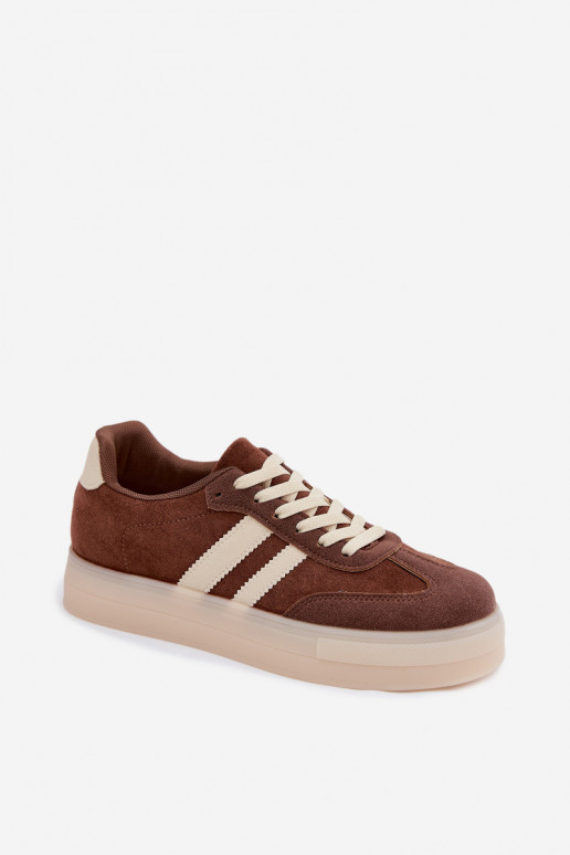 Brown platform sneakers Giselia