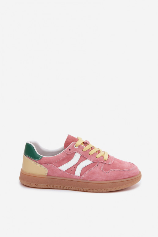 Pink suede platform sneakers Coressa
