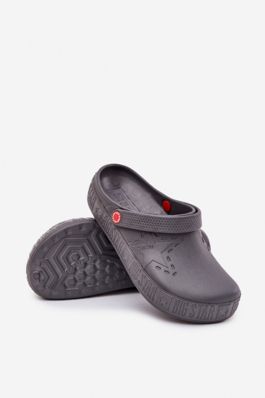 Men's lightweight clogs Big Star II175007 gray