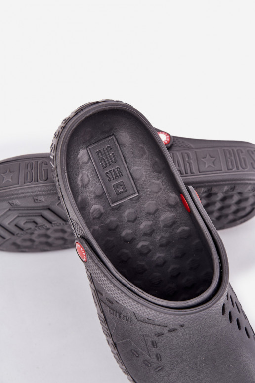 Men's lightweight clogs Big Star II175007 gray