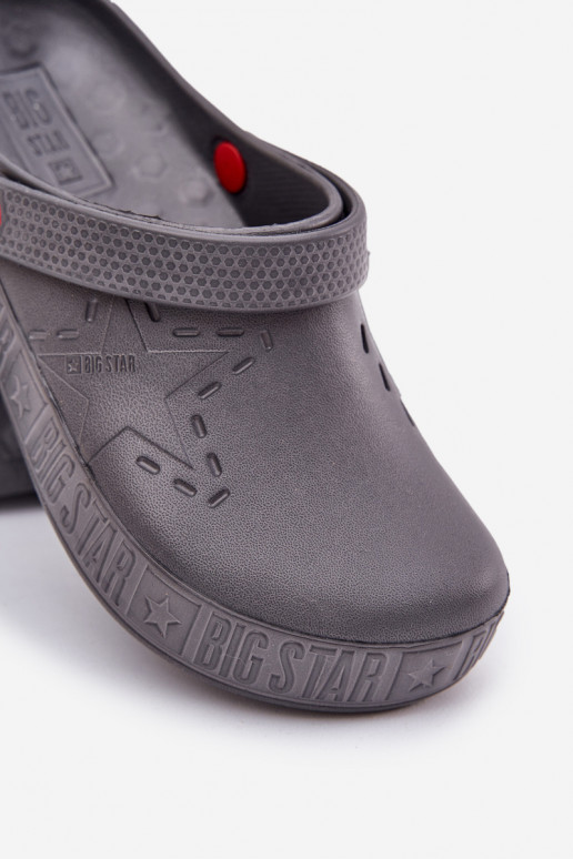 Men's lightweight clogs Big Star II175007 gray