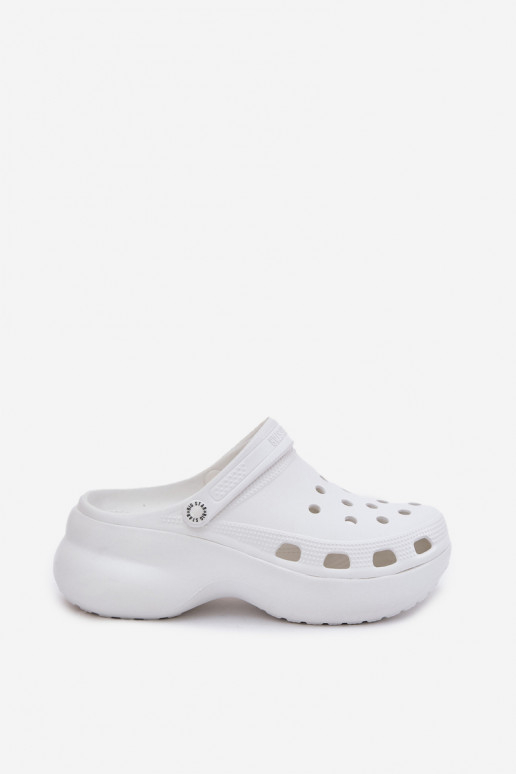 Women's slippers with trendy chunky soles Big Star RR274A119 white
