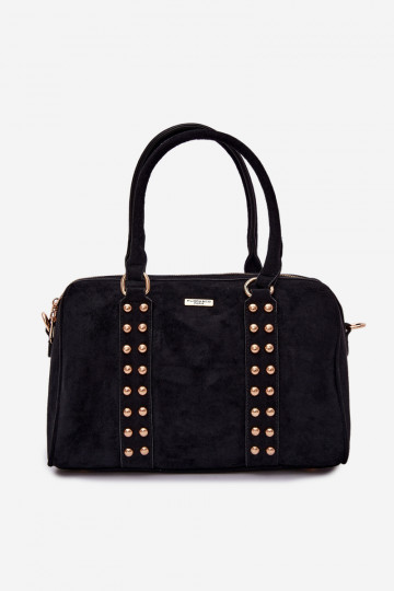 Black handbag with golden studs Emelle