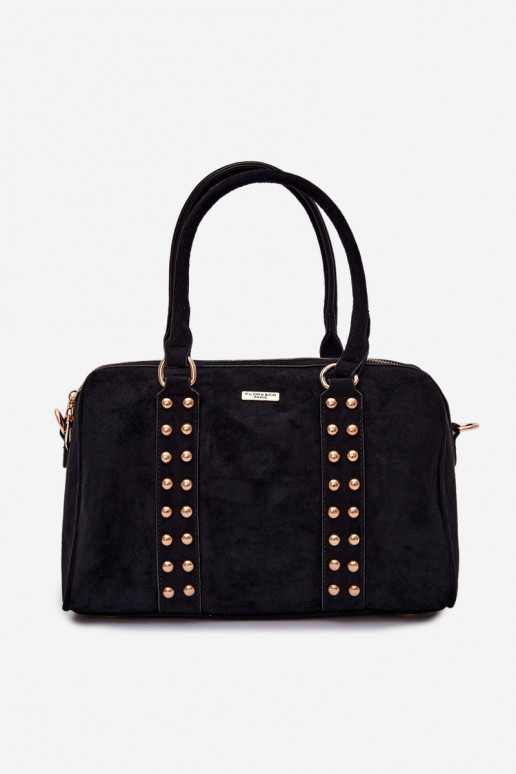 Black handbag with golden studs Emelle