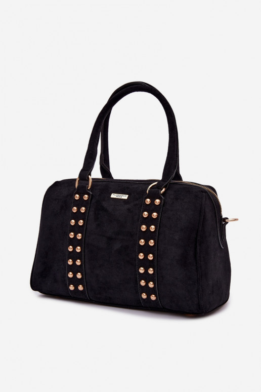 Black handbag with golden studs Emelle
