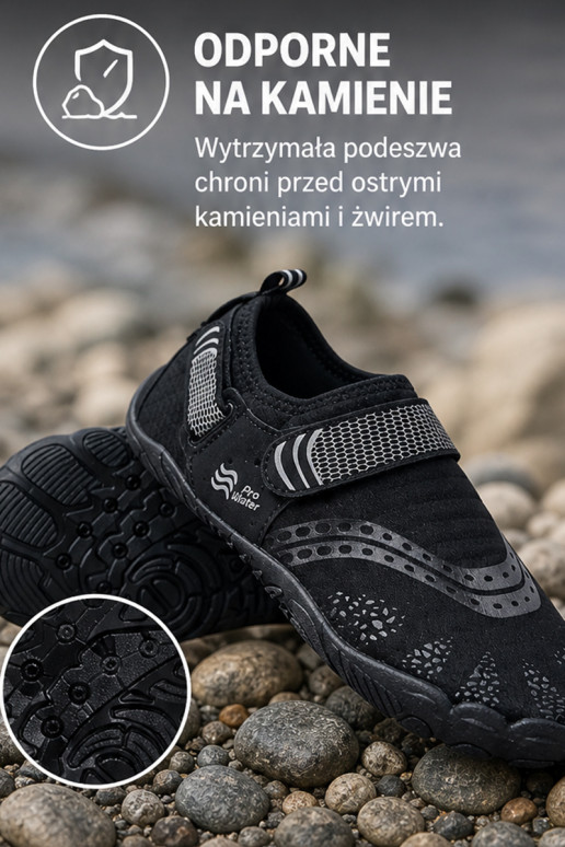 PROINATER PRO-26-48-118M męskie wodoodporne buty w kolorze czarnym