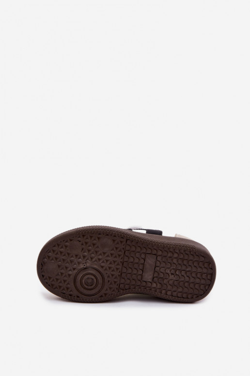 Children's sneakers with Velcro fastenings in faux leather white color Ronja