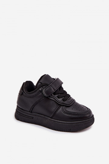 Children's sneakers in faux leather black color Liora
