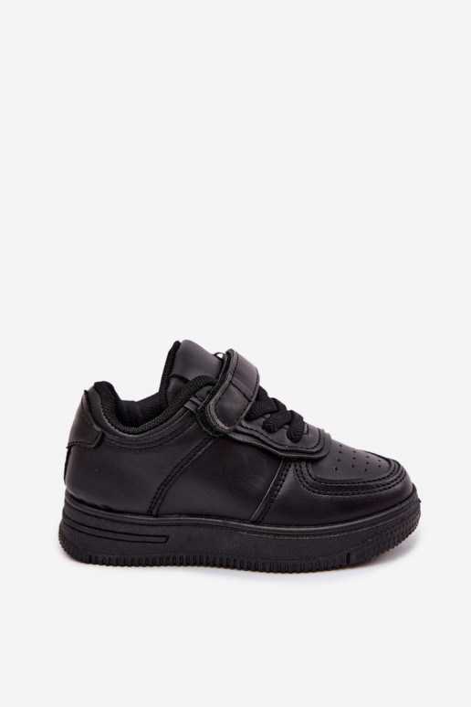 Children's sneakers in faux leather black color Liora