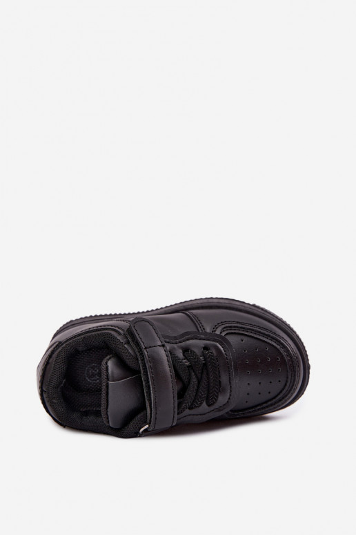 Children's sneakers in faux leather black color Liora