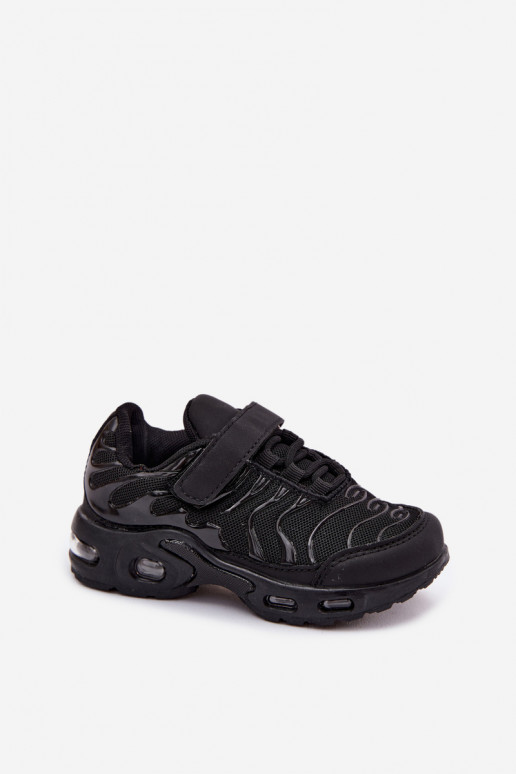 Children's sneakers with Velcro in black Rider