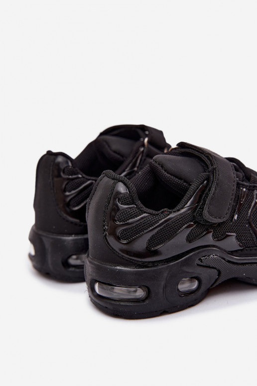 Dziecięce sportowe buty z rzepami w kolorze czarnym Rider