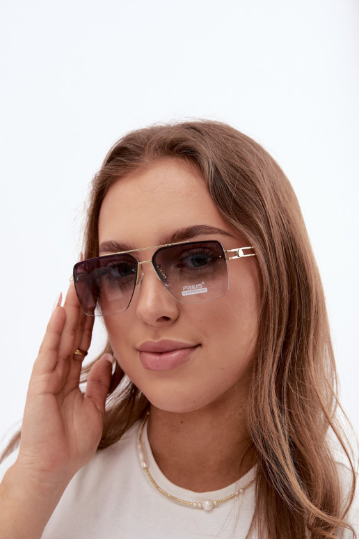 Sunglasses with UV filter khaki color