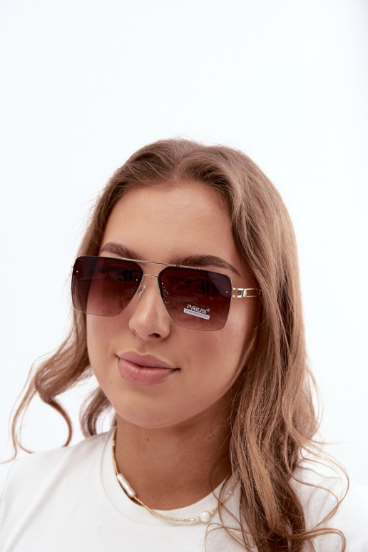 Sunglasses with UV filter brown color