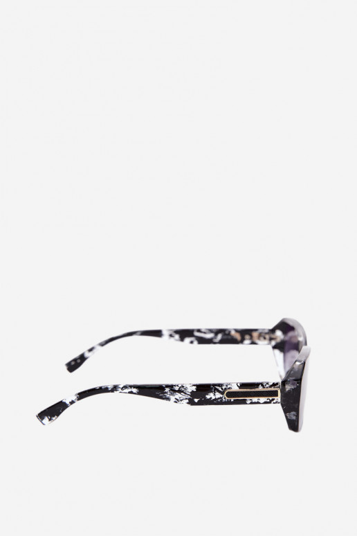 Women's sunglasses with UV filter black color with marble effect