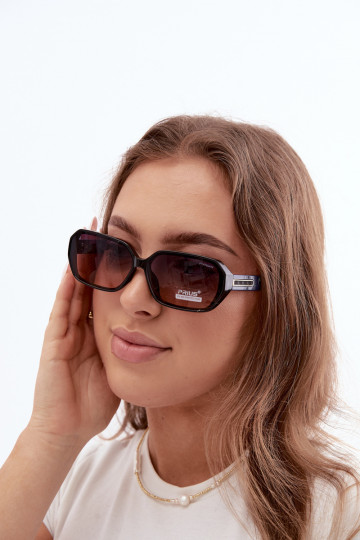 Women's sunglasses with UV filter dark blue color
